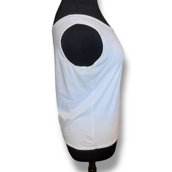 TALBOTS Pima Cotton-Blend Tank - Solid White 1X - Picture 5 of 14